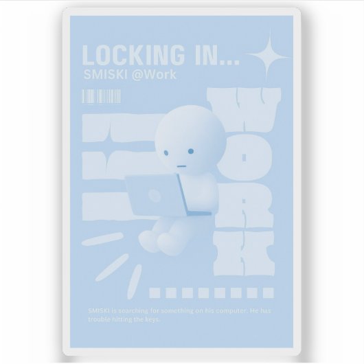 Smiski Poster Sticker シール (正面)