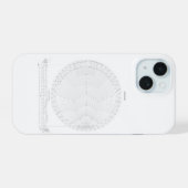 Smithグラフの無線周波数エンジニアリング iPhone 15ケース (裏面横)