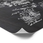 Smith and Wesson Hammerless Pistol 1898 Patent Pos ポスター (角)