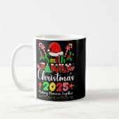 Smith Family Christmas 2025 Matching Santa Hat Xma コーヒーマグカップ (左)