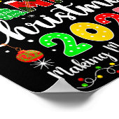 Smith Family Christmas 2025 Matching Santa Hat Xma ポスター (角)