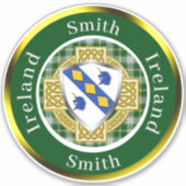Smith Irish Shield/Celtic Cross Personalized シール (正面)