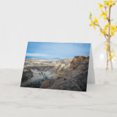 Smith Rock Canyon Greeting Card (空白の) カード (黄色い花)