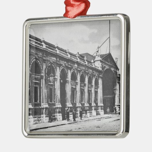 Smithfieldの肉屋、c.1905の眺め メタルオーナメント (左)