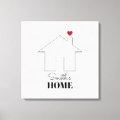 Smith's Home with Heart キャンバスプリント (正面)