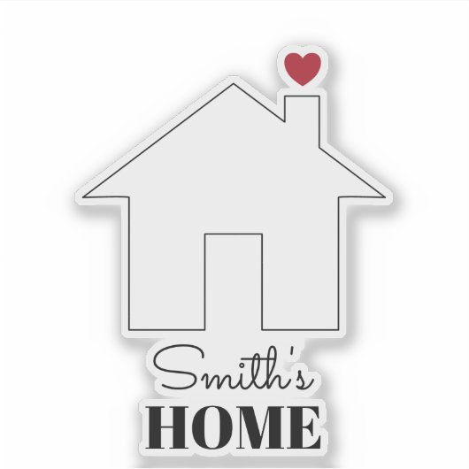 Smith's Home with Heart シール (正面)