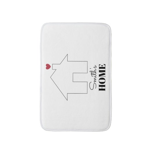 Smith's Home with Heart バスマット (正面縦)