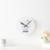 Smith's Home with Heart ラウンド壁時計 (ホーム)