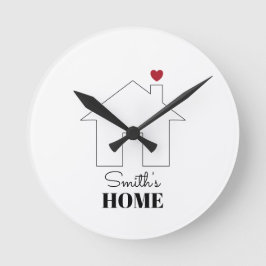 Smith's Home with Heart ラウンド壁時計