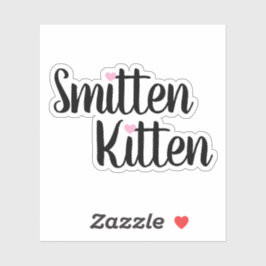 Smitten Kitten Cute Valentine シール