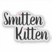 Smitten Kitten Cute Valentine シール (正面)