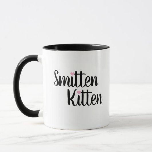 Smitten Kitten Cute Valentine マグカップ (左)