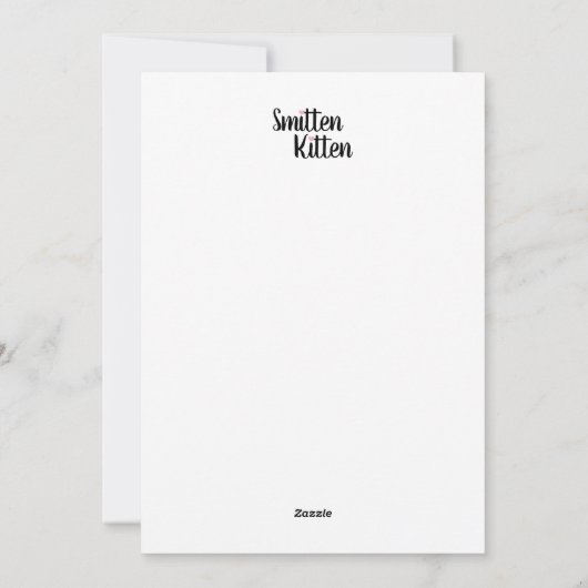 Smitten Kitten Cute Valentine Coffee Mug Gift シーズンカード (裏面)