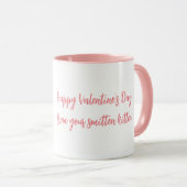 Smitten Kitten 'Love you' Valentine's Day mug マグカップ (正面右)