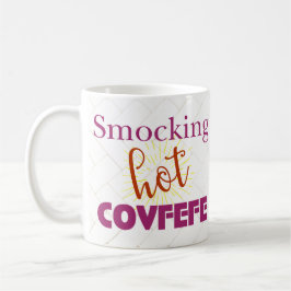 Smockingおもしろいで熱いCovfefeのコーヒー茶マグの欺くこと コーヒーマグカップ