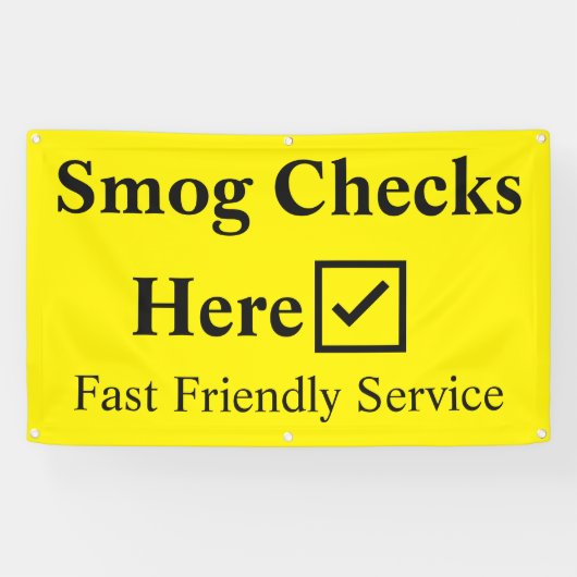 Smogチェックはこちら5足 横断幕 (横)