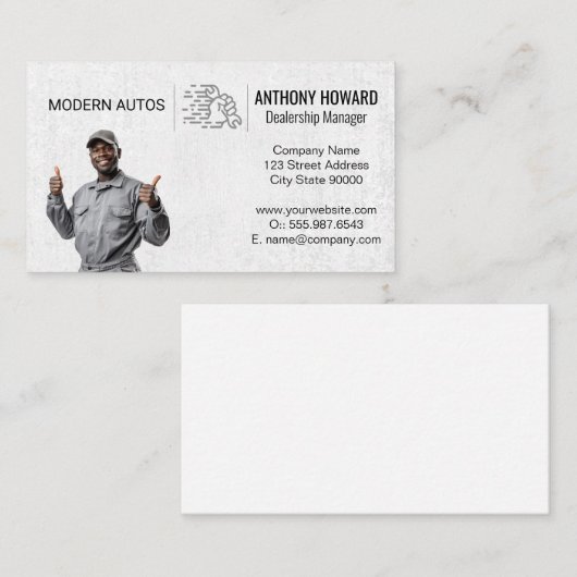 Smog技術者のチェックリスト | 整備士 名刺 (正面/裏面)