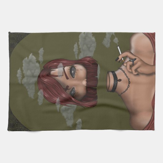 Smoke キッチンタオル (横)