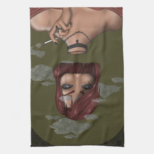 Smoke キッチンタオル (縦)