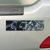 smoke-298243煙煙白黒曲線photogr バンパーステッカー (車上)