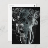 smoke-69124白黒グレースモークデジタルRE ポストカード (正面/裏面)