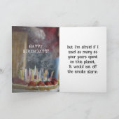 SMOKE ALARM BIRTHDAY CARD FOR ANYONE サンキューカード (内部)
