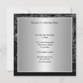 Smoke Black人気があるパーティの招待状保存日 セーブザデート (裏面)