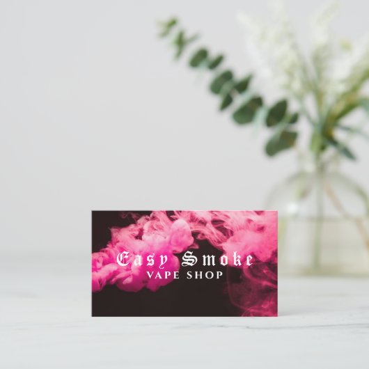 Smoke Business Card 名刺 (スタンド正面)