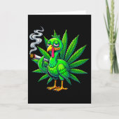 Smoke Joint Turkey Funny Thanksgiving Tee 1  カード (正面)