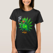 Smoke Joint Turkey Funny Thanksgiving Tee 1  Tシャツ (正面)