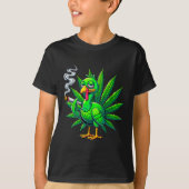 Smoke Joint Turkey Funny Thanksgiving Tee 1  Tシャツ (正面)