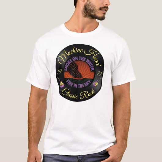 Smoke on the water Classic Rock T-Shirt Tシャツ (正面)