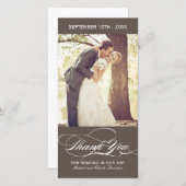 Smoke Thank You Photo Card (4x8) サンキューカード (正面/裏面)