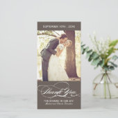 Smoke Thank You Photo Card (4x8) サンキューカード (スタンド正面)