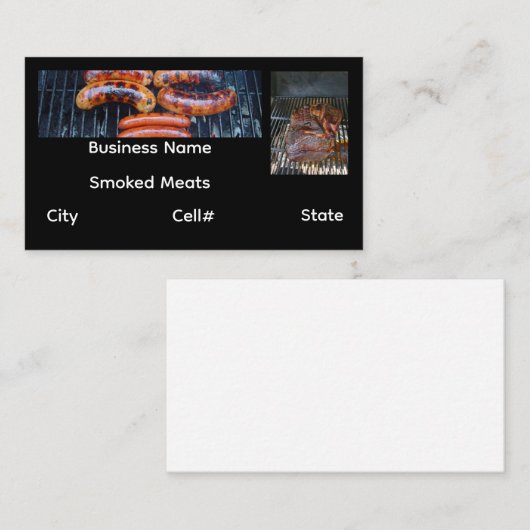 Smoked Meats 名刺 (正面/裏面)