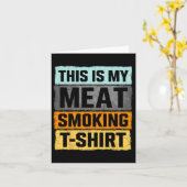 Smoker Bbqこれは私の肉喫煙 カード (黄色い花)