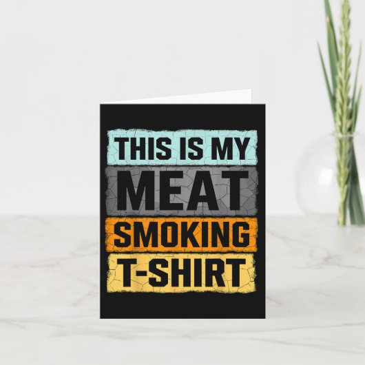Smoker Bbqこれは私の肉喫煙 カード (正面)