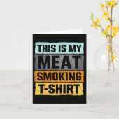 Smoker Bbqこれは私の肉喫煙 カード (黄色い花)