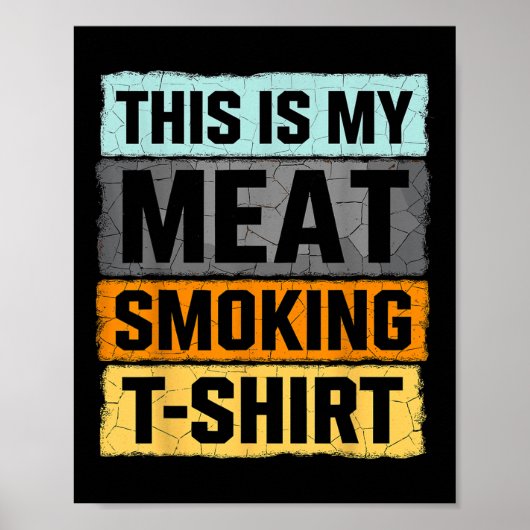 Smoker Bbqこれは私の肉喫煙 ポスター (正面)