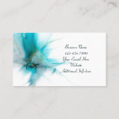 Smokeyティール(緑がかった色)標準、3.5インチx 2.0インチ名刺 名刺 (裏面)