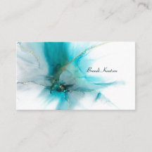 Smokeyティール（緑がかった色）標準、3.5インチx 2.0インチ名刺