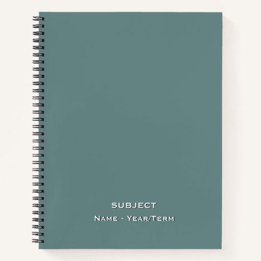 Smokey Blue ノートブック (正面)