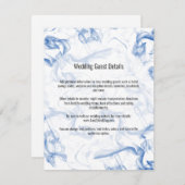 Smokey Blue Mistの詳細結婚エンクロージャカード エンクロージャーカード (正面/裏面)