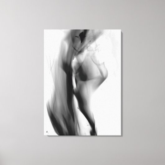 Smokey flames キャンバスプリント (正面)