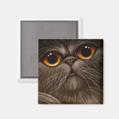 SMOKEY PERSIAN CAT 絵画's 1 Magnet マグネット (正面/裏面)