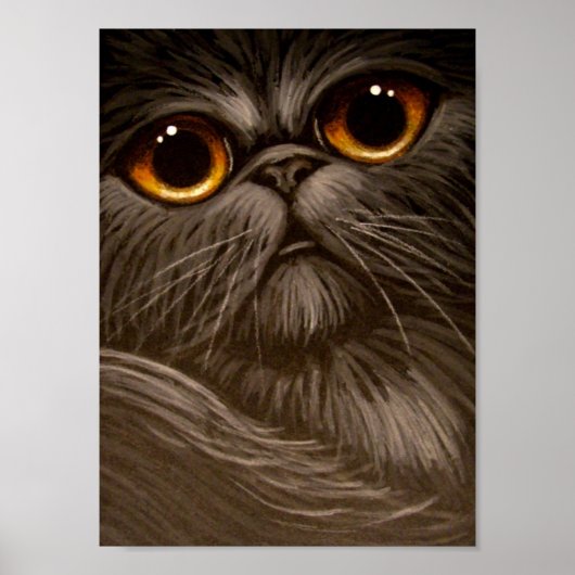 SMOKEY PERSIAN CAT 絵画's 1 Poster ポスター (正面)