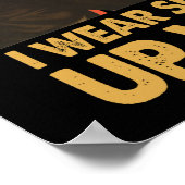 Smokey Robinsonの引用文 – 私のスマイルは私のメイクアップ ポスター (角)