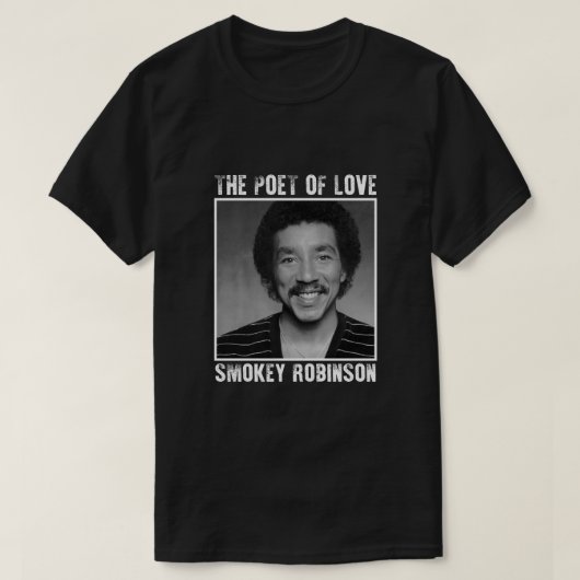 Smokey Robinson – 愛の詩人 Tシャツ (デザイン正面)
