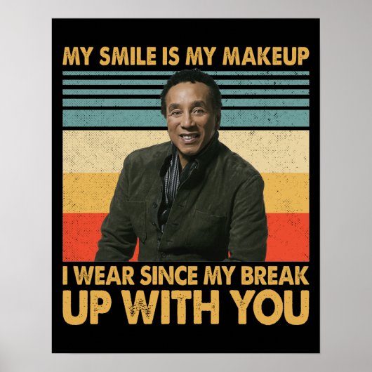 Smokey Robinson Quotes - Once you're a Motown arti ポスター (正面)