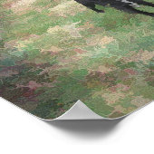 Smokey Softとシンプル抽象芸術絵画の ポスター (角)